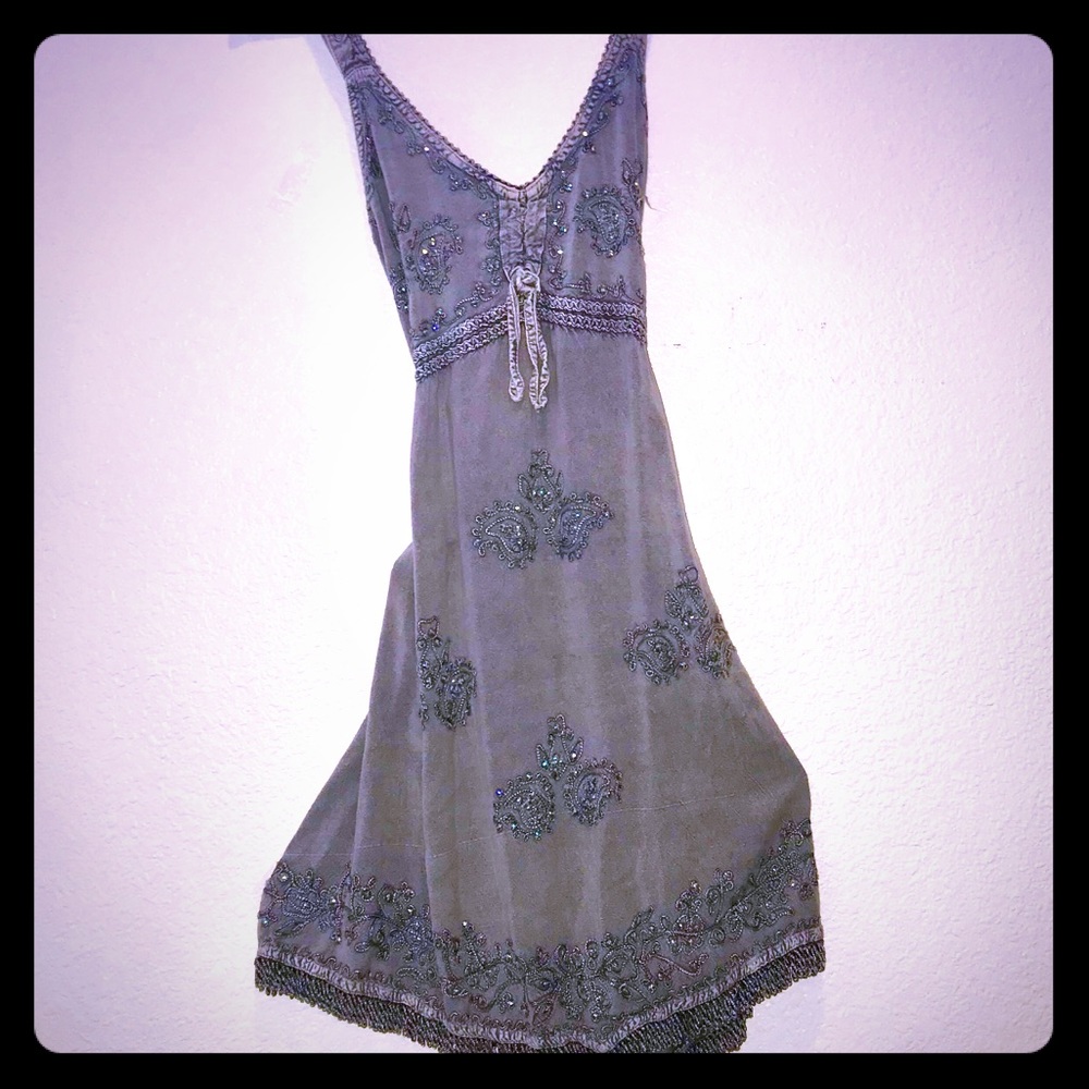 Embroidered sun dress